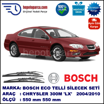 CHRYSLER 300 [LX] 09.04-08.10 550 / 550 mm. BOSCH ECO Telli Silecek 2'li Takım