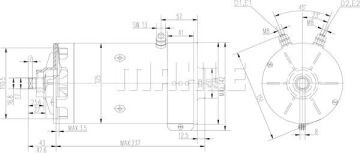 MM 292 Z1660 24V 3KW LETRİKA MAHLE ISKRA MM292 72736508 11216267500   3838922095166   3838922095166