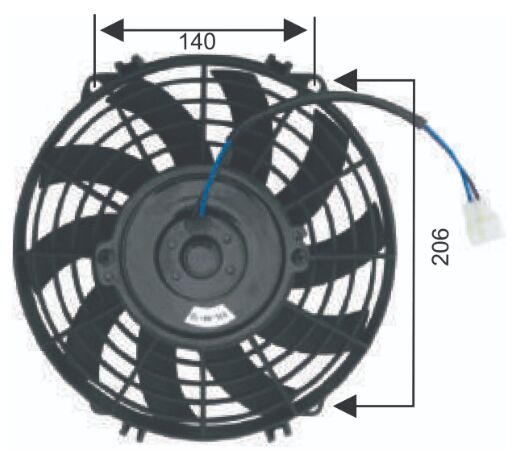 RFM1105 FAN MOTORU 9  12V PERVANELİ