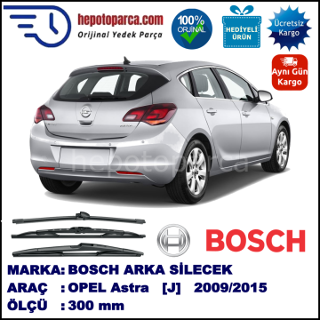 OPEL Astra [J] 300 mm 09.2009-... BOSCH Arka Silecek