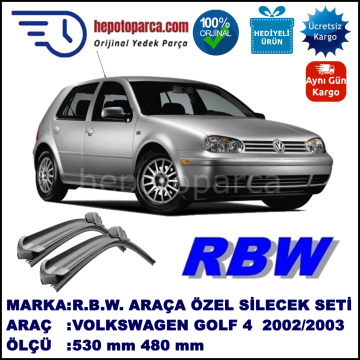 VOLKSWAGEN GOLF 4 MUZ SİLECEK TAKIMI RBW ARACA ÖZEL (2002-2003)