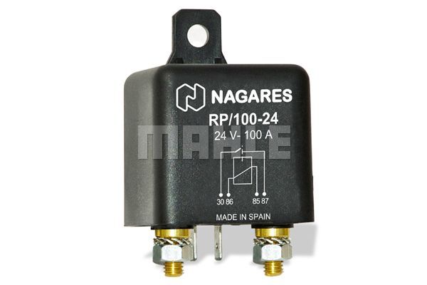 RP/100-24 NORMALDE AÇIK RÖLE braketli - 24 V 100 A HEAVY DUTY UNIVERSAL MR 101 MAHLE