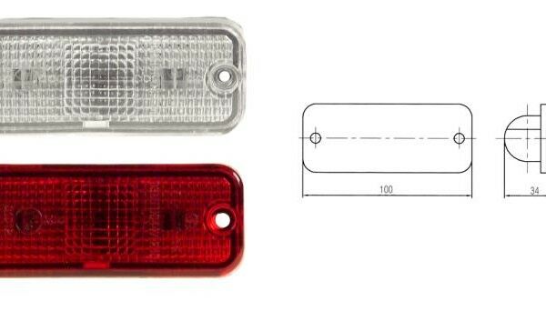 FARPLAS-1-600072K 303 POZİSYON ÖN KAŞ LAMBASI KIRMIZI   MERCEDES