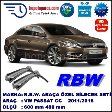 VOLKSWAGEN CC MUZ SİLECEK TAKIMI RBW ARACA ÖZEL (2011-2016)