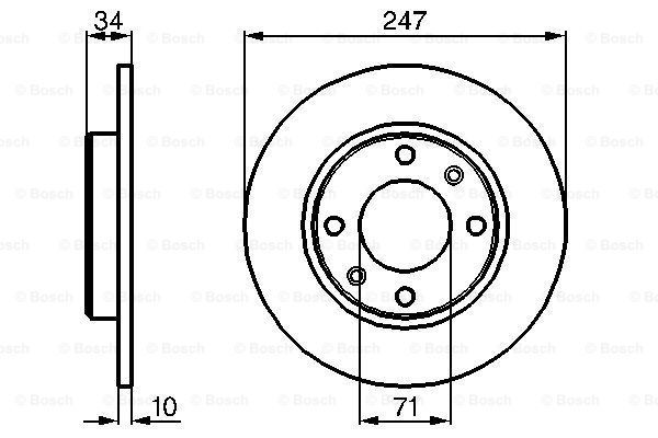 Fren Diski, Arka, [247 / 10-8 mm]PEUGEOT 405 1.9i ( 07.1987 - 12.1992 ); 405 1.9 ( 07.1987 - 12.1992 ); 405 1.9 Diesel ( 03.1988 - 12.1992 ); 405 1.9i 16V ( 07.1987 - 12.1992 ); 405 1.9i ( 07.1987 - 12.1992 ); 405 1.9i ( 07.1988 - 12.1992 ); PEU 4246