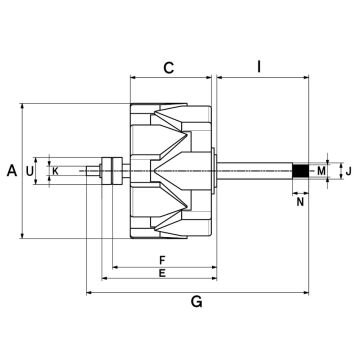 F032136829 Rotor  XRT 715