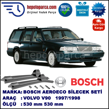 VOLVO V90  01.1997-07.1998, 530 / 530 mm. BOSCH AEROECO Aparatlı Muz Silecek