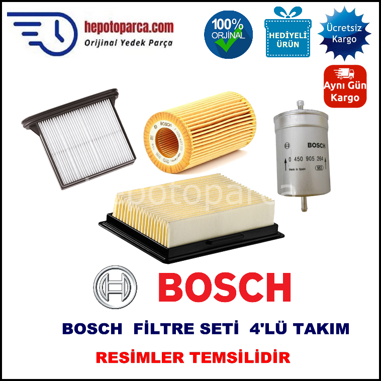 MERCEDES-BENZ C 240 T-Modell (08.2000 - 02.2001) BOSCH Filtre Seti filitre
