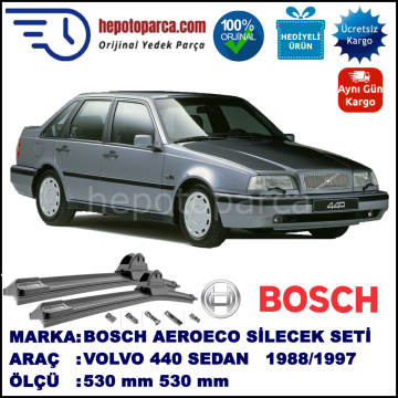 VOLVO 440  09.1988-07.1997, 530 / 530 mm. BOSCH AEROECO Aparatlı Muz Silecek