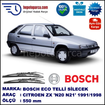 CITROEN ZX [N20/N21] 03.91-02.98 550 /  mm. BOSCH ECO Telli Silecek 1 Adet