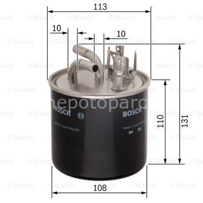 AUDI A8 4.2 TDI quattro 07.2005 - 07.2010 BOSCH MAZOT FİLTRESİ