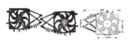 RFM2200 FAN MOTORU CORSA/COMBO 1.7 01.03 KLIMASIZ