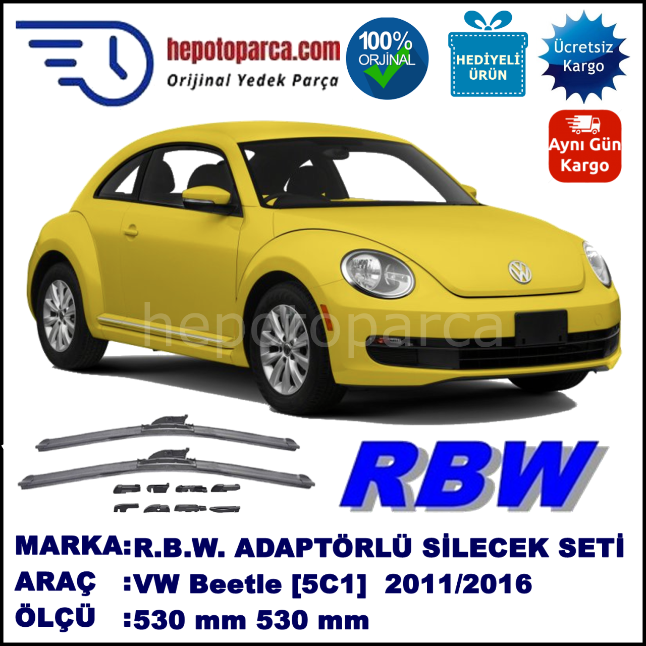 .  RBW  ADAPTÖRLÜ MUZ SİLECEK SETİ