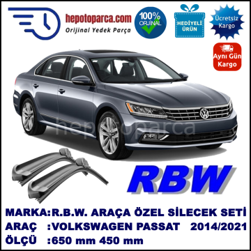 VOLKSWAGEN PASSAT SEDAN /SW MUZ SİLECEK TAKIMI RBW ARACA ÖZEL  (2014→)