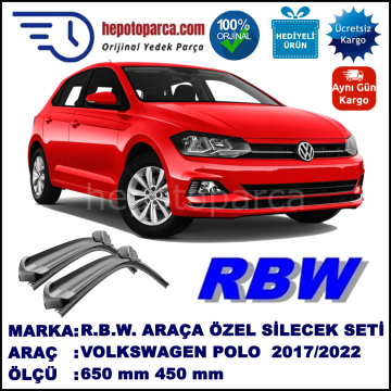 VOLKSWAGEN POLO 7 MUZ SİLECEK TAKIMI RBW ARACA ÖZEL (2017→)