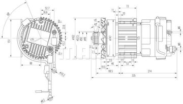MM 346 Z1660 24V 1KW LETRİKA MAHLE ISKRA MM346 72736562 11213106500   11213106, 72736562, AMK6109 24V 1kW, IM3026