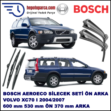 VOLVO XC70 I  08,2004-07,2007 Bosch Aeroeco Ön ve Arka Silecek Takımı
