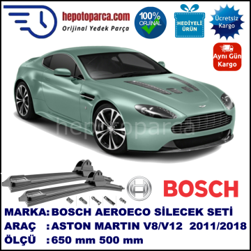 ASTON MARTIN V8/V12  07.2011-..., 650 / 500 mm. BOSCH AEROECO Aparatlı Muz Silecek