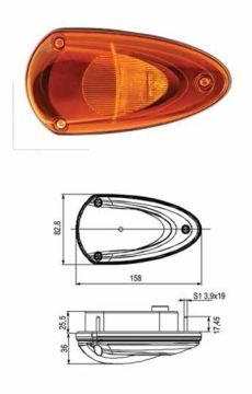 FARPLAS-4-K-502350-351 YAN SİNYAL LAMBASI 6 KATEGORİ KABLO   BMC ISUZU