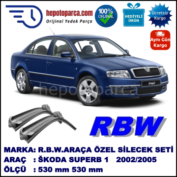 ŠKODA SUPERB 1 MUZ SİLECEK TAKIMI RBW ARACA ÖZEL (2002-2005)
