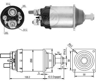835  MARŞ OTOMATİĞİ 24V ACTROS MOD TIP 1843 MERCEDES 19070190