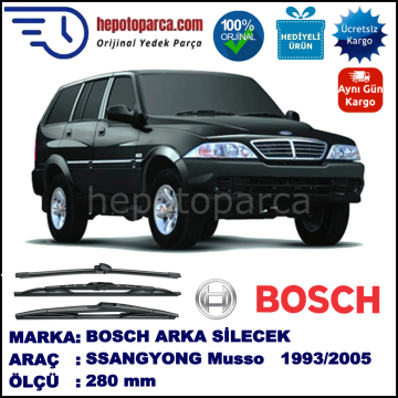SSANGYONG Musso [MJ] 280 mm 07.1993-12.2005 BOSCH Arka Silecek