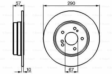 Fren Diski, Arka, [290 / 10-8,3 mm]MERCEDES-BENZ MB 100 D ( 09.1991 - 01.1996 ); MB 150 ( 12.1980 - 09.1983 ); MB 100 D ( 09.1987 - 08.1991 ); MB 170 ( 12.1980 - 09.1983 ); MB 180 ( 10.1983 - 12.1986 ); MB 160 ( 01.1987 - 06.1990 ); MB 180 ( 01.1987