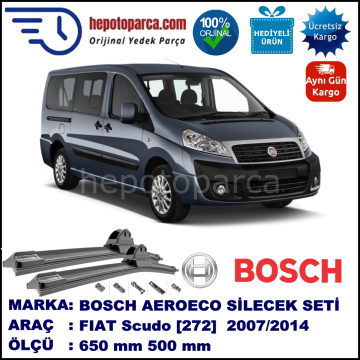 FIAT Scudo [272..] 01.2007-..., 650 / 500 mm. BOSCH AEROECO Aparatlı Muz Silecek