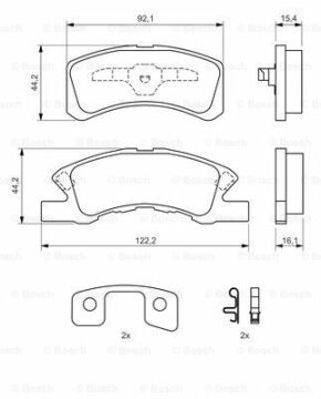 Disk Balata - Ön  - [WVA 23720] - [ 155,2X64,7/68, Accord 2.2 CTDI 200401 - 200806; Accord 2.4 200302 - 200806; Accord 2.0 200302 - 200806; Accord 2.2 CTDI Tourer 200401 - 200808; Accord 2.0 Tourer 200302 - 200808; Accord 2.0 200601 - 200806; Accord