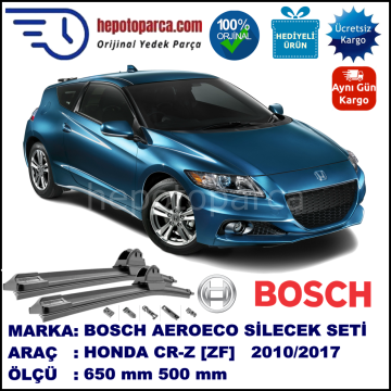 HONDA CRZ CR-Z [ZF] 03.2010-..., 650 / 500 mm. BOSCH AEROECO Aparatlı Muz Silecek