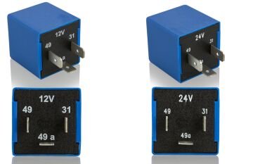 MİKRO ELEKTRONİK FLAŞÖR 24V 3 TERMİNAL (49 , 49A)