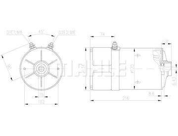 MM 4 Z1660 24V 3KW LETRİKA MAHLE ISKRA MM4 72736220 11216825500   3838922072013  3838922072013