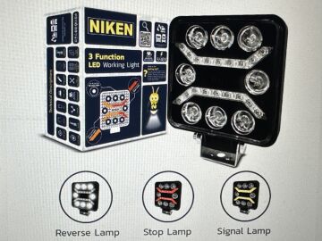ÇALIŞMA LAMBASI PRO 8 LED 3 FONKSİYON KARE