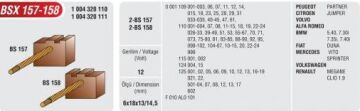 BSX-157/158 MARŞ KÖMÜRÜ REDİKTÖRLÜ VOLVO MERCEDES RENAULT