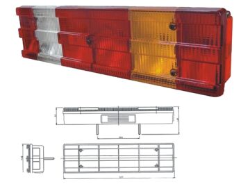 25001KL AXOR ACTROS STOP LAMBASI KABLOLU SOL 5 CİVATALI