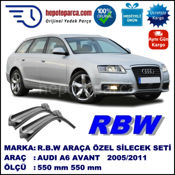 AUDI A6 AVANT/SEDAN MUZ SİLECEK TAKIMI RBW ARACA ÖZEL (2005-2011)