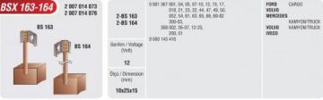 BSX-163/164 MARŞ KÖMÜRÜ FORD-MERCEDES-IVECO