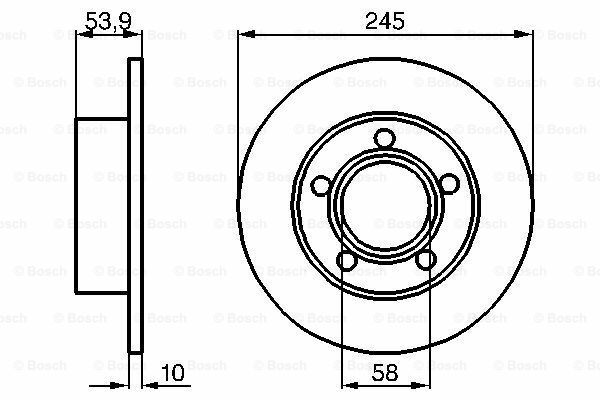 Fren Diski, Arka, [245 / 10-8 mm], KaplamalıAUDI A6 1.8 T quattro ( 04.1997 - 01.1999 ); A6 2.4 quattro ( 04.1997 - 01.1999 ); A6 1.8 T quattro ( 06.1997 - 10.2000 ); A6 2.4 quattro ( 06.1997 - 01.1999 ); A6 2.5 TDI quattro ( 07.1997 - 05.2000 ); A6