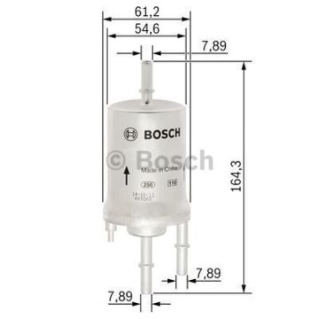 SKODA Fabia 1.2 02.2003 - 11.2004 BOSCH BENZİN FİLTRESİ