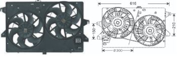 RFM1855 FAN MOTORU FORD MONDEO 2.5