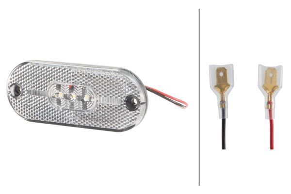Pozisyon Lambası Hella Valuefit,12V,Siyah,LED,Beya E4 14800 /224970 / not CP65 approved / 357009021 / 47602