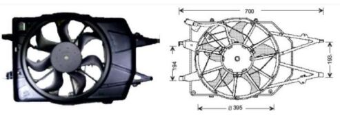 RFM1842 FAN MT.FORD FOCUS 1,4-1,6-1,8/16V 1999-200