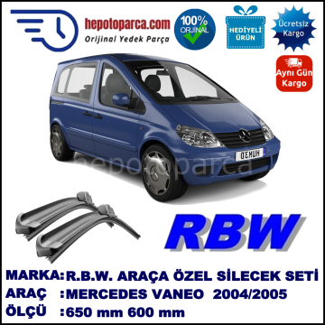 MERCEDES VANEO MUZ SİLECEK TAKIMI RBW ARACA ÖZEL (2004-2005)