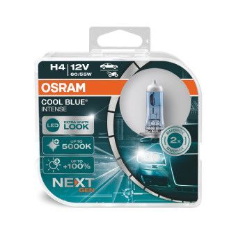 64193CBN-HCB 12V H4 5000K BEYAZ IŞIK+%100  FAZLA IŞIK TAKIM