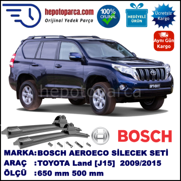 TOYOTA Land Cruiser [J15] 08.2009-..., 650 / 500 mm. BOSCH AEROECO Aparatlı Muz Silecek