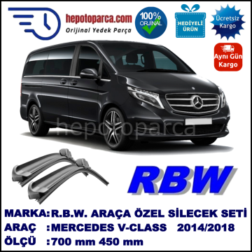 MERCEDES V-CLASS MUZ SİLECEK TAKIMI RBW ARACA ÖZEL  (2014→)