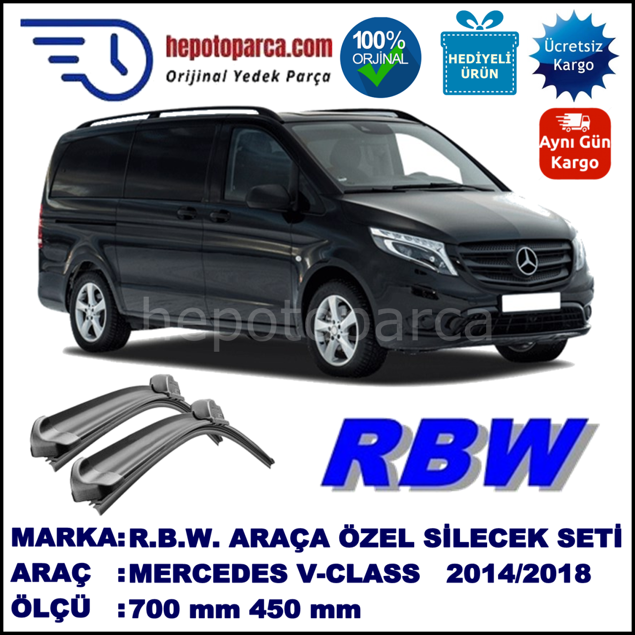 MERCEDES VITO MUZ SİLECEK TAKIMI RBW ARACA ÖZEL (2014→)