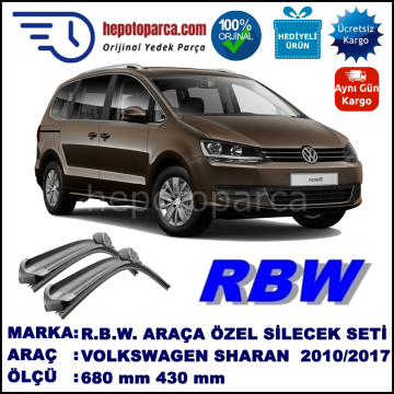 VOLKSWAGEN SHARAN MUZ SİLECEK TAKIMI RBW ARACA ÖZEL (2010→)