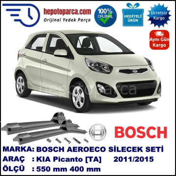 KIA Picanto [TA] 05.2011-..., 550 / 400 mm. BOSCH AEROECO Aparatlı Muz Silecek