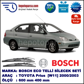 TOYOTA Prius [W11] 09.00-08.03 600 / 400 mm. BOSCH ECO Telli Silecek 2'li Takım